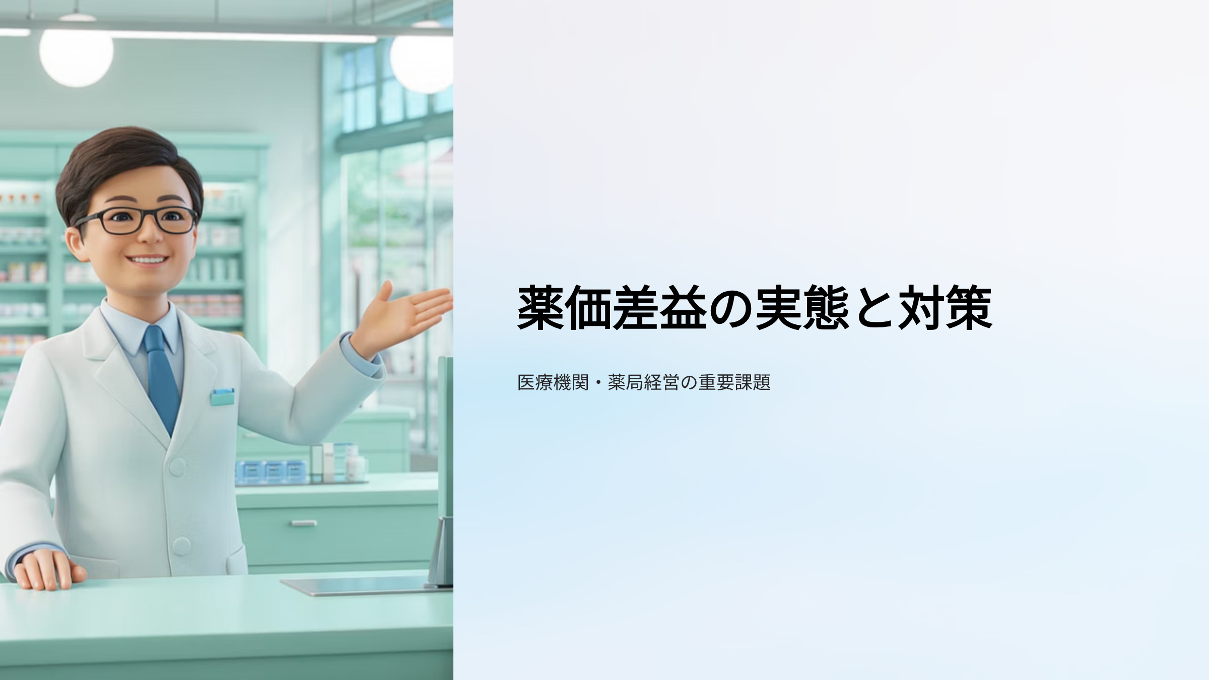 薬価差益の実態と対策