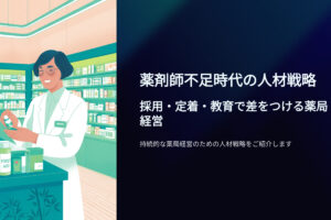 薬剤師不足時代の人材戦略　採用、定着、教育で差をつける薬局経営
