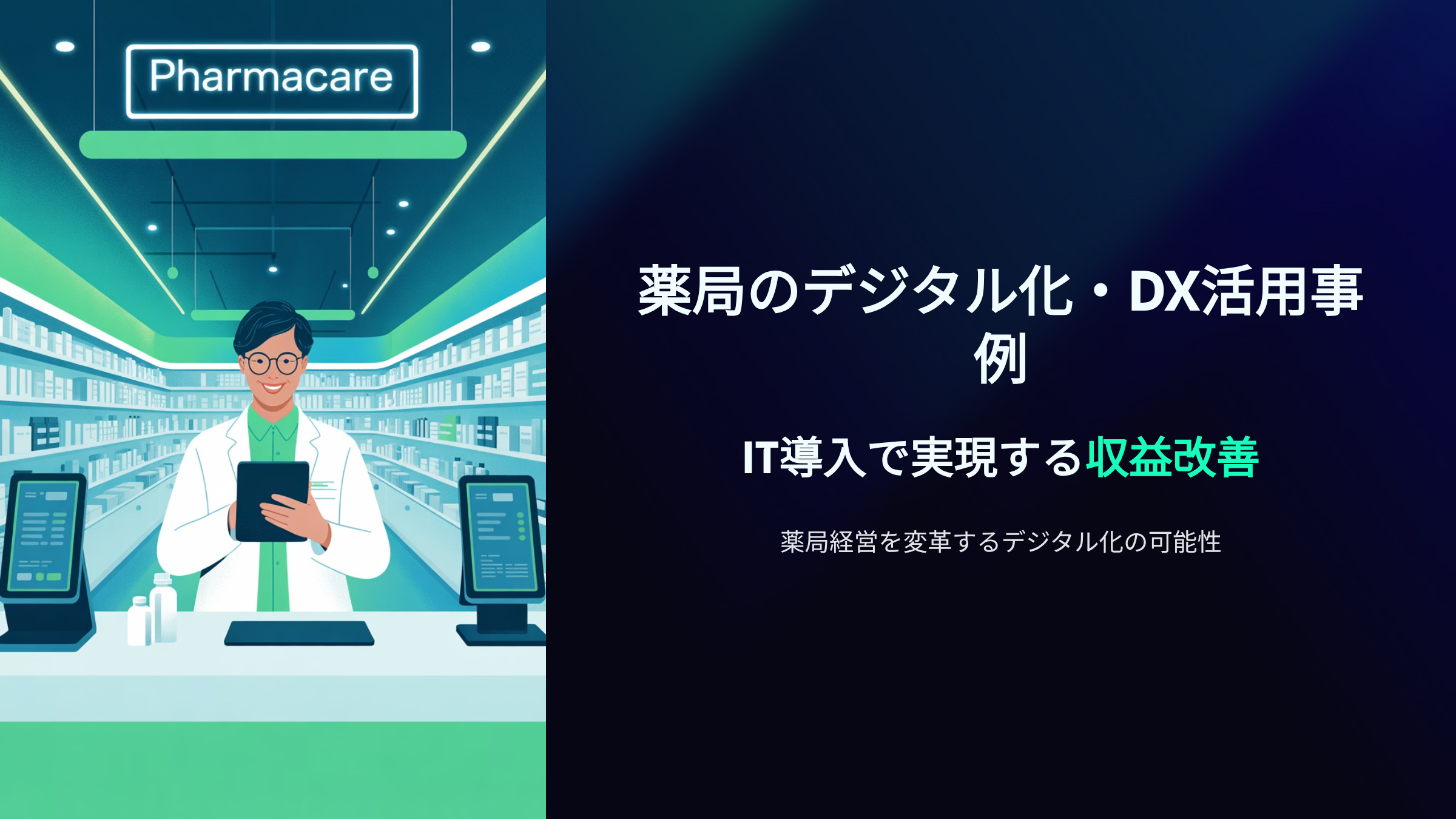 薬局のデジタル化・DX活用事例｜IT導入で実現する収益改善