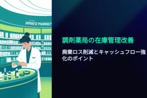 調剤薬局の在庫管理　廃棄ロス削減　キャッシュフロー改善