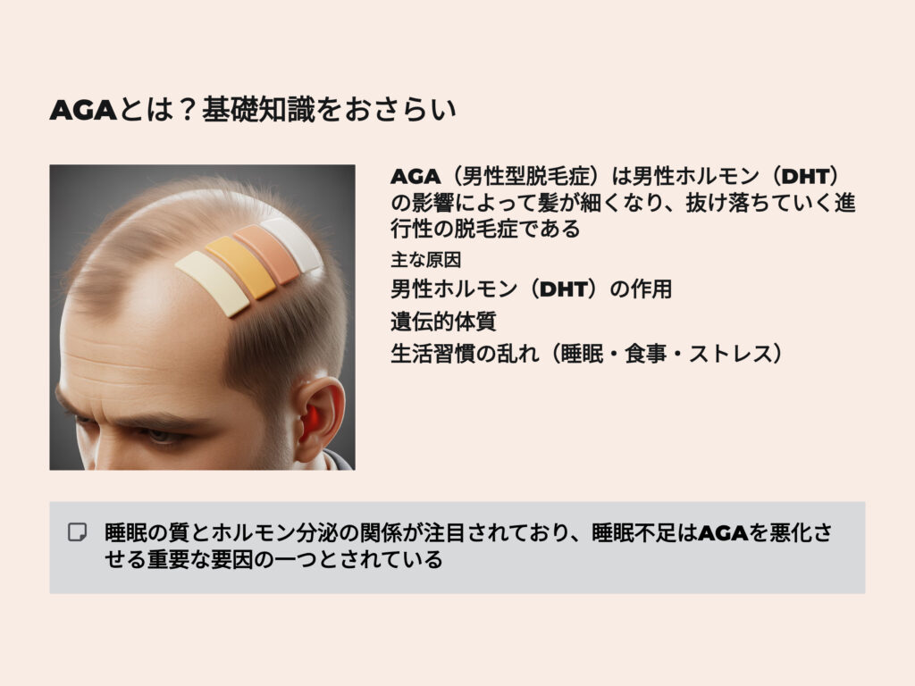AGAとは
基本をおさらい