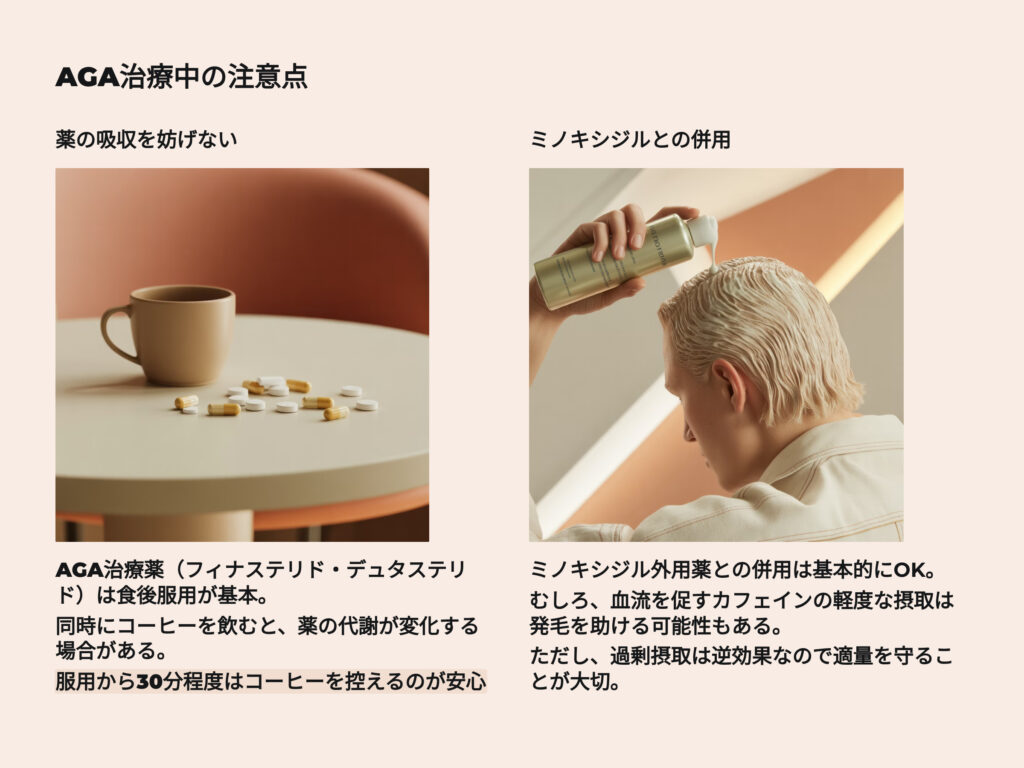 AGA治療中の注意点