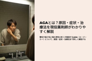AGAとは？原因、症状、治療法を現役薬剤師がわかりやすく解説