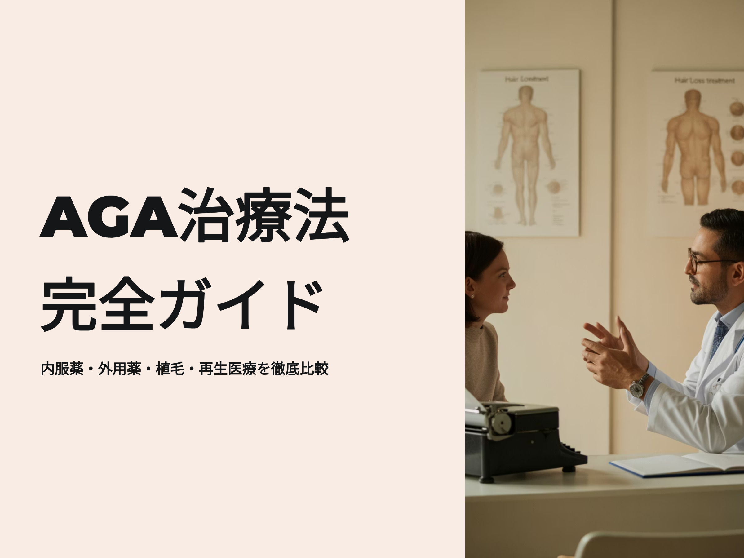 AGA治療法完全ガイド　現役薬剤師が徹底解説　内服薬、外用、植毛、再生医療