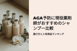 AGA予防に薬剤師がおススメするシャンプー比較　選び方と人気商品ランキング
