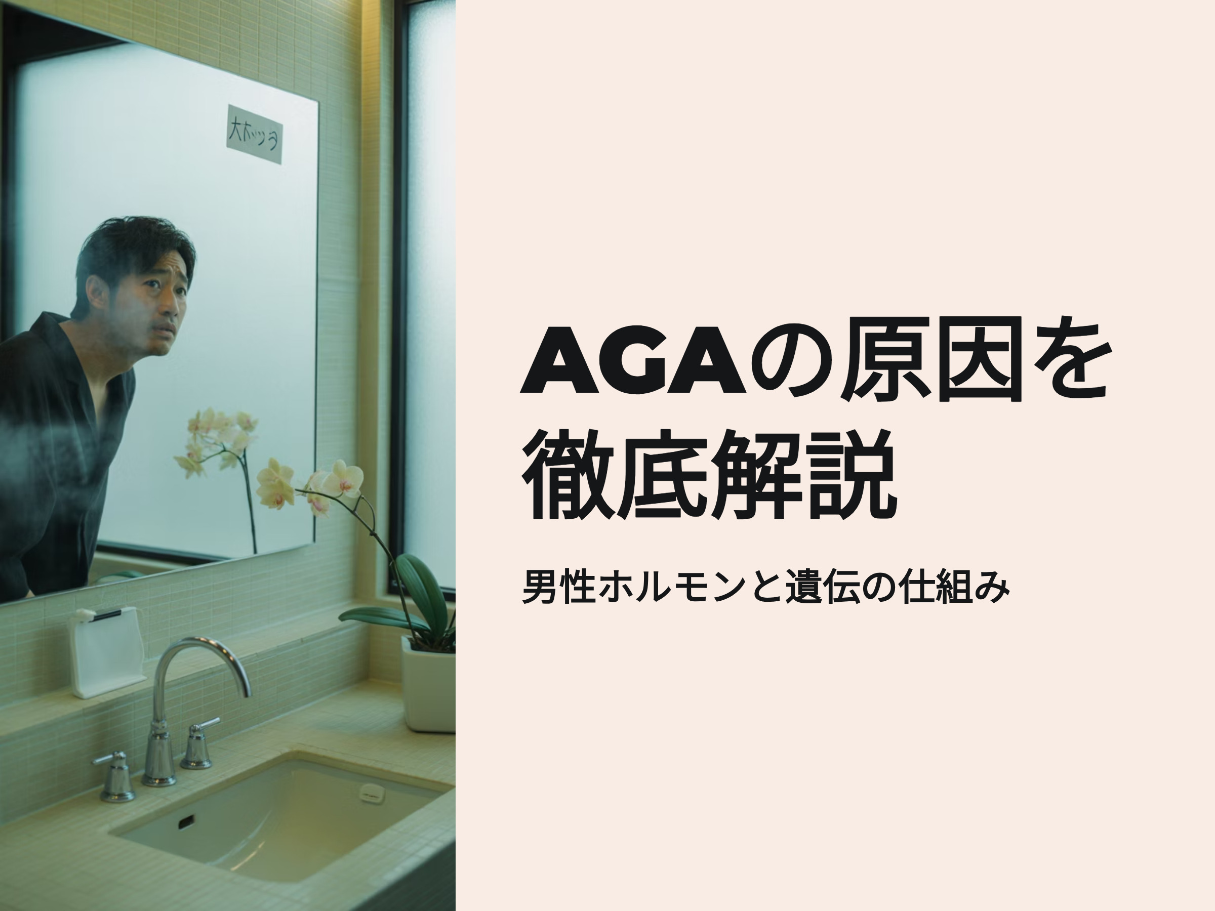 AGAの原因を徹底解説　男性ホルモンと遺伝の仕組み