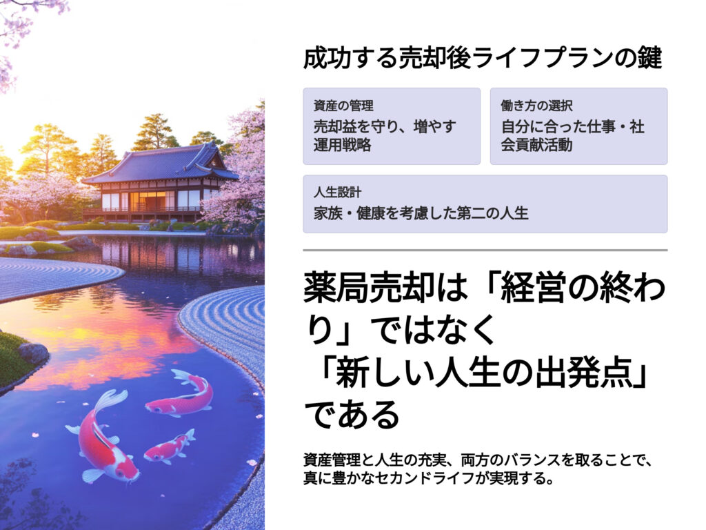 成功する薬局売却後のライフプラン