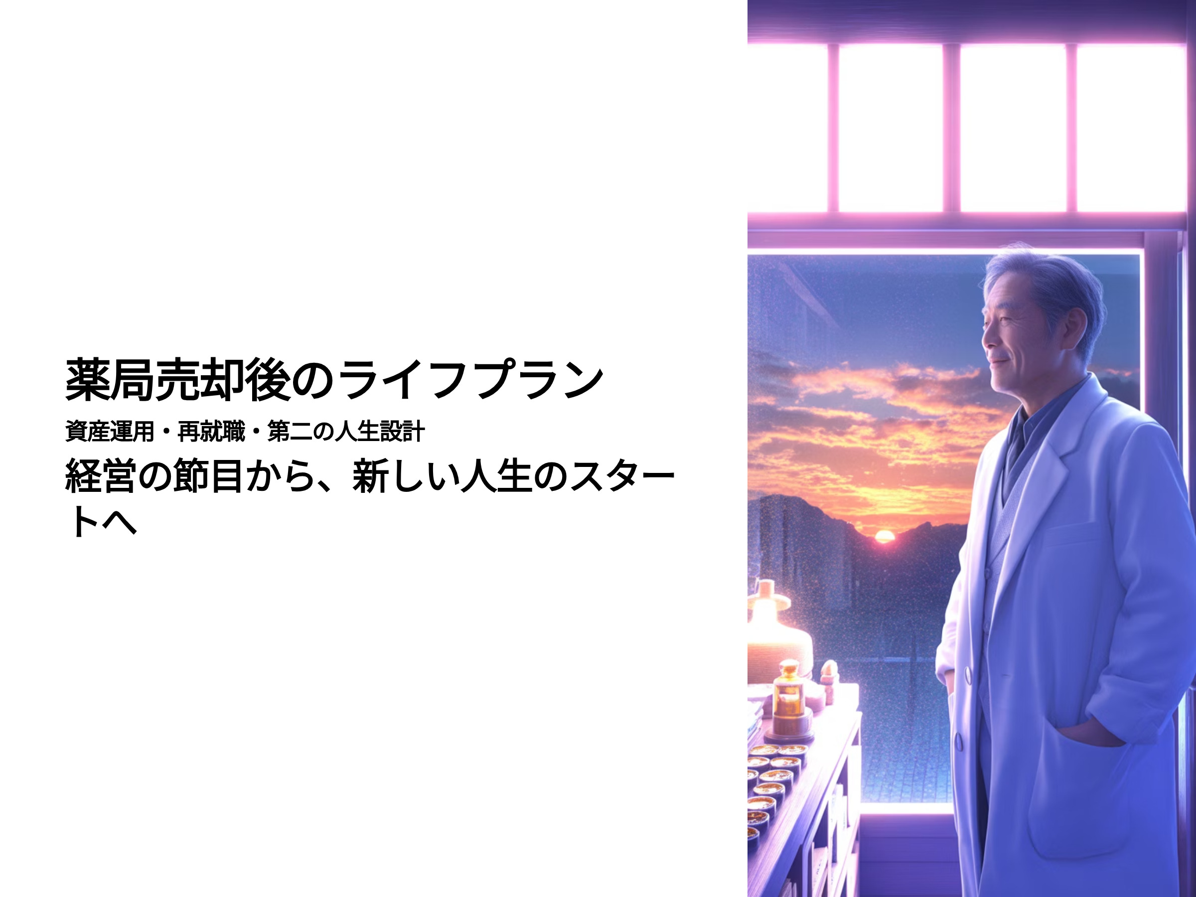 薬局売却後のライフプラン