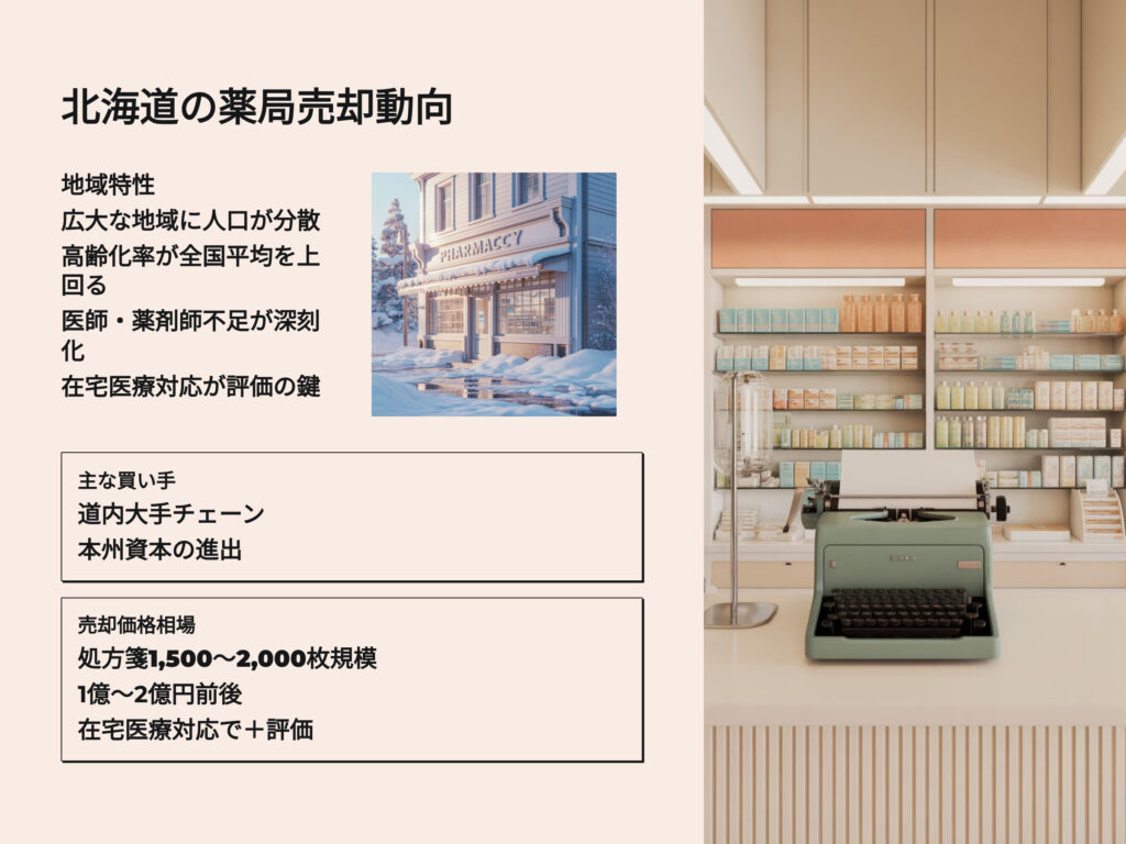北海道の薬局売却動向