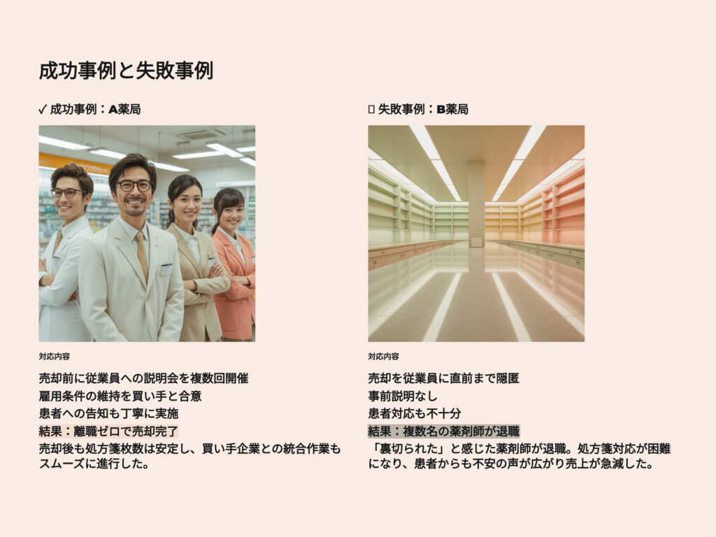 成功事例　失敗事例
