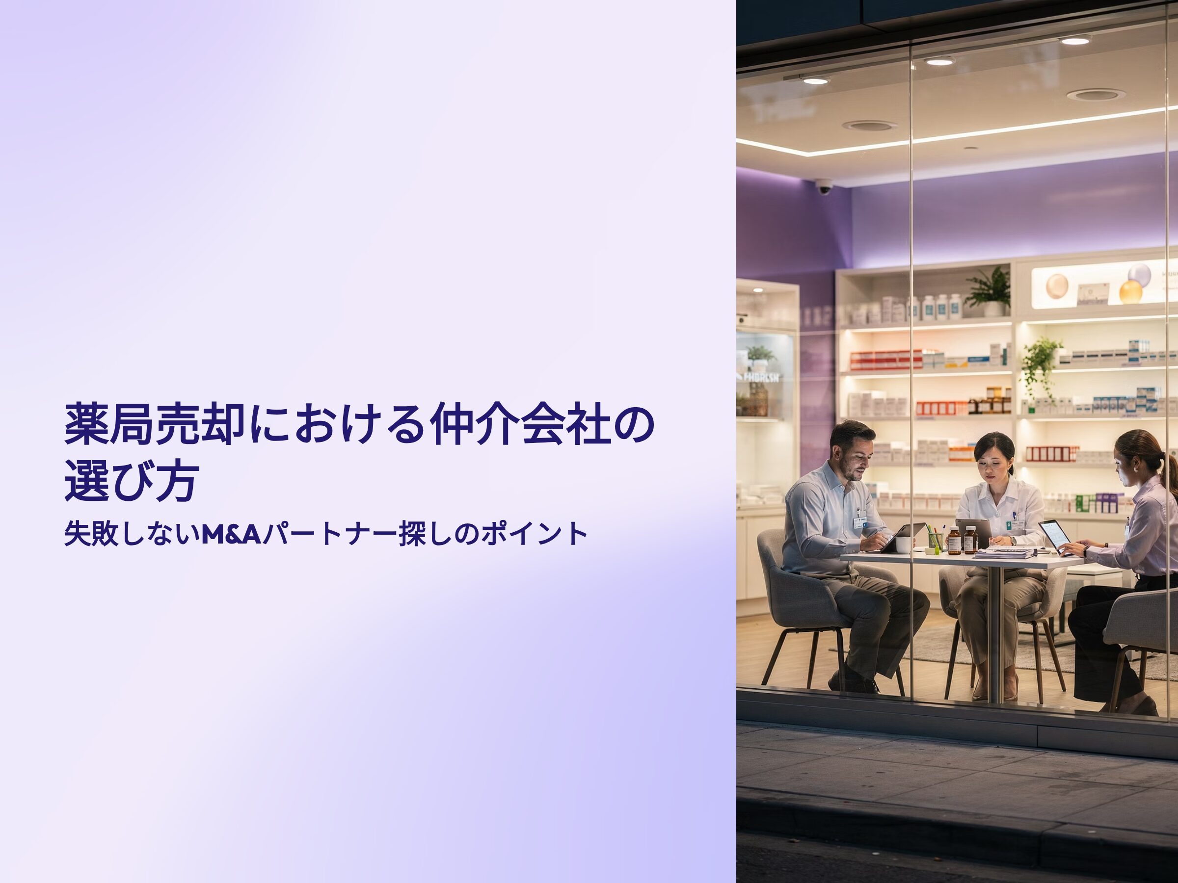 薬局売却における仲介会社の選び方