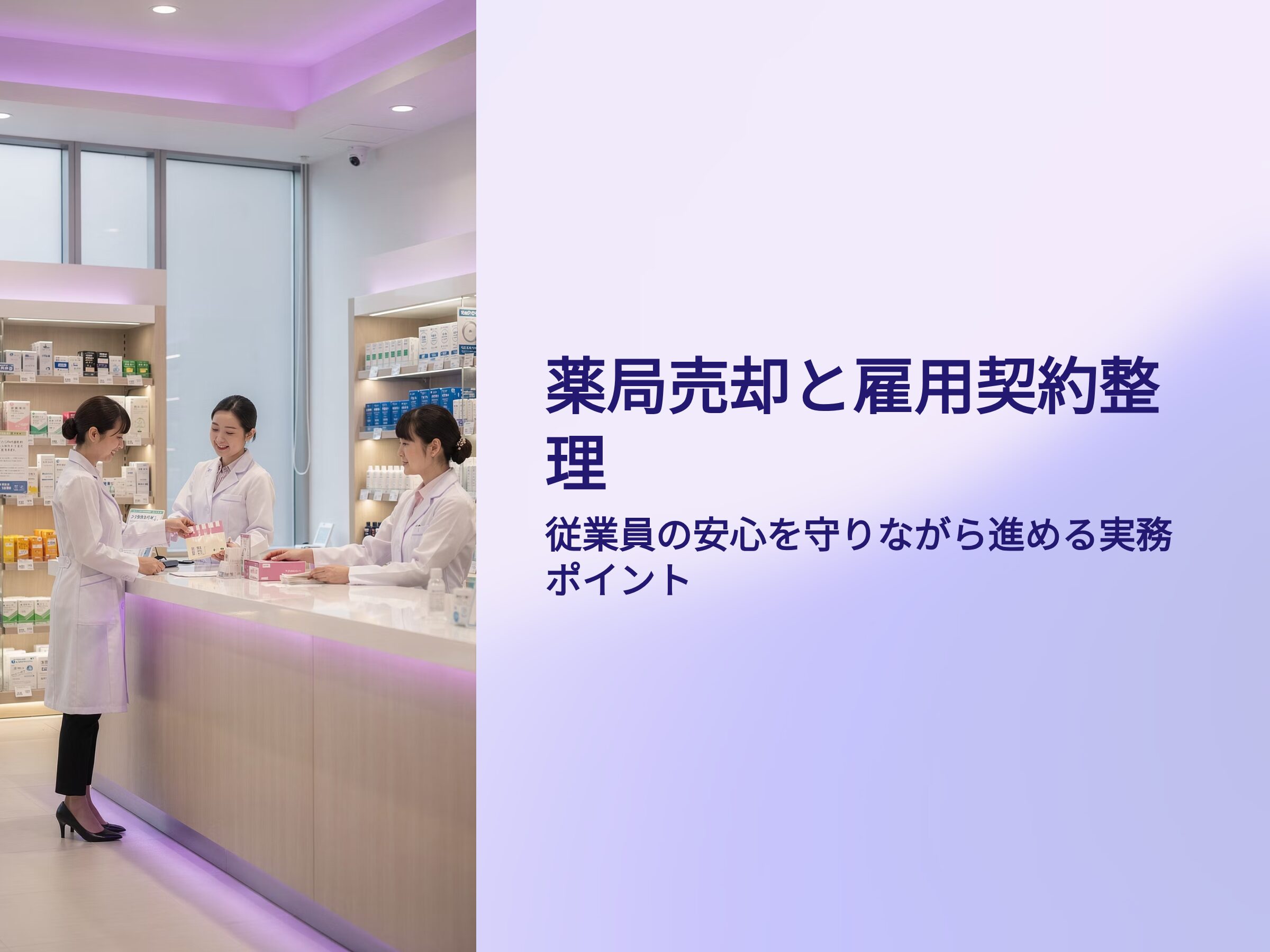 薬局売却と雇用契約