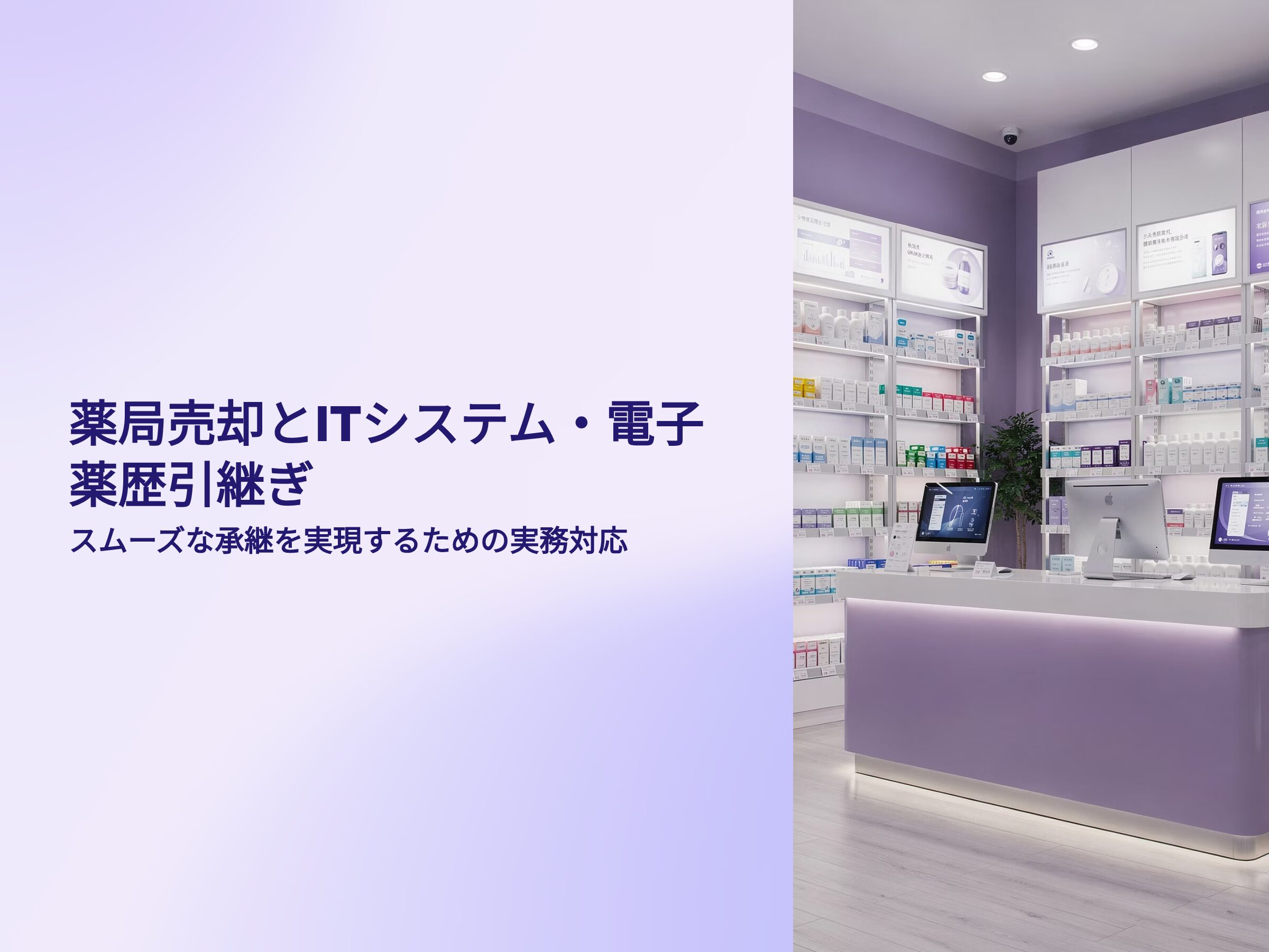 薬局売却　IT対応　薬歴