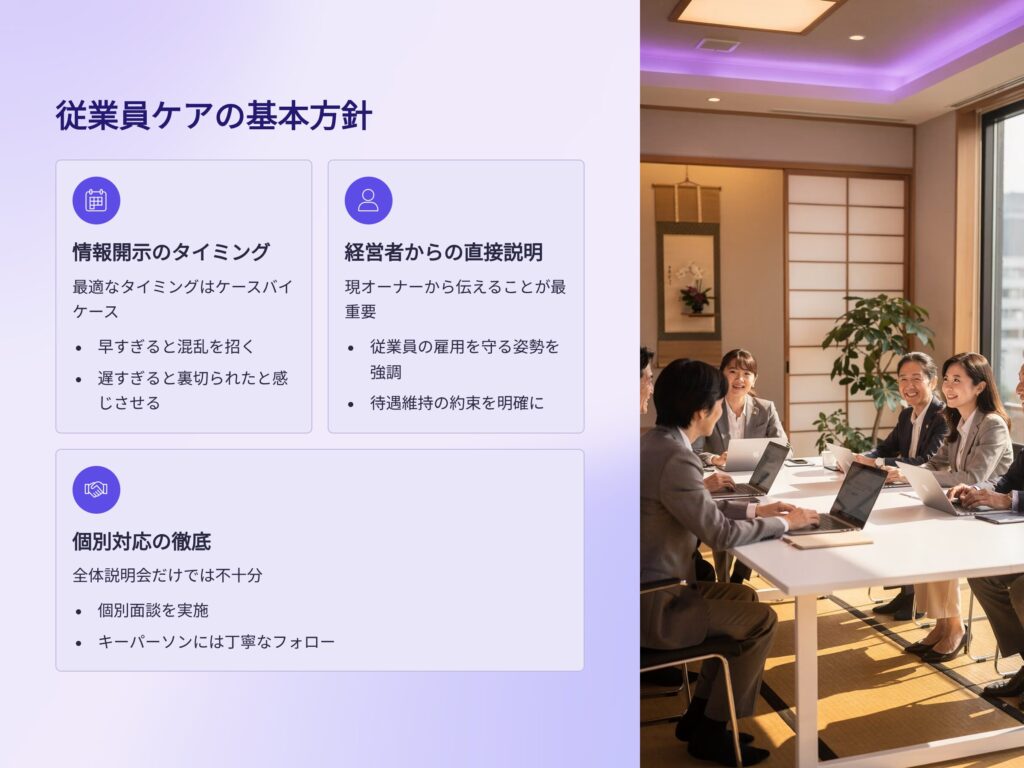 従業員ケアの基本方針