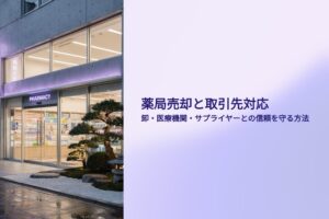 薬局売却と取引先対応