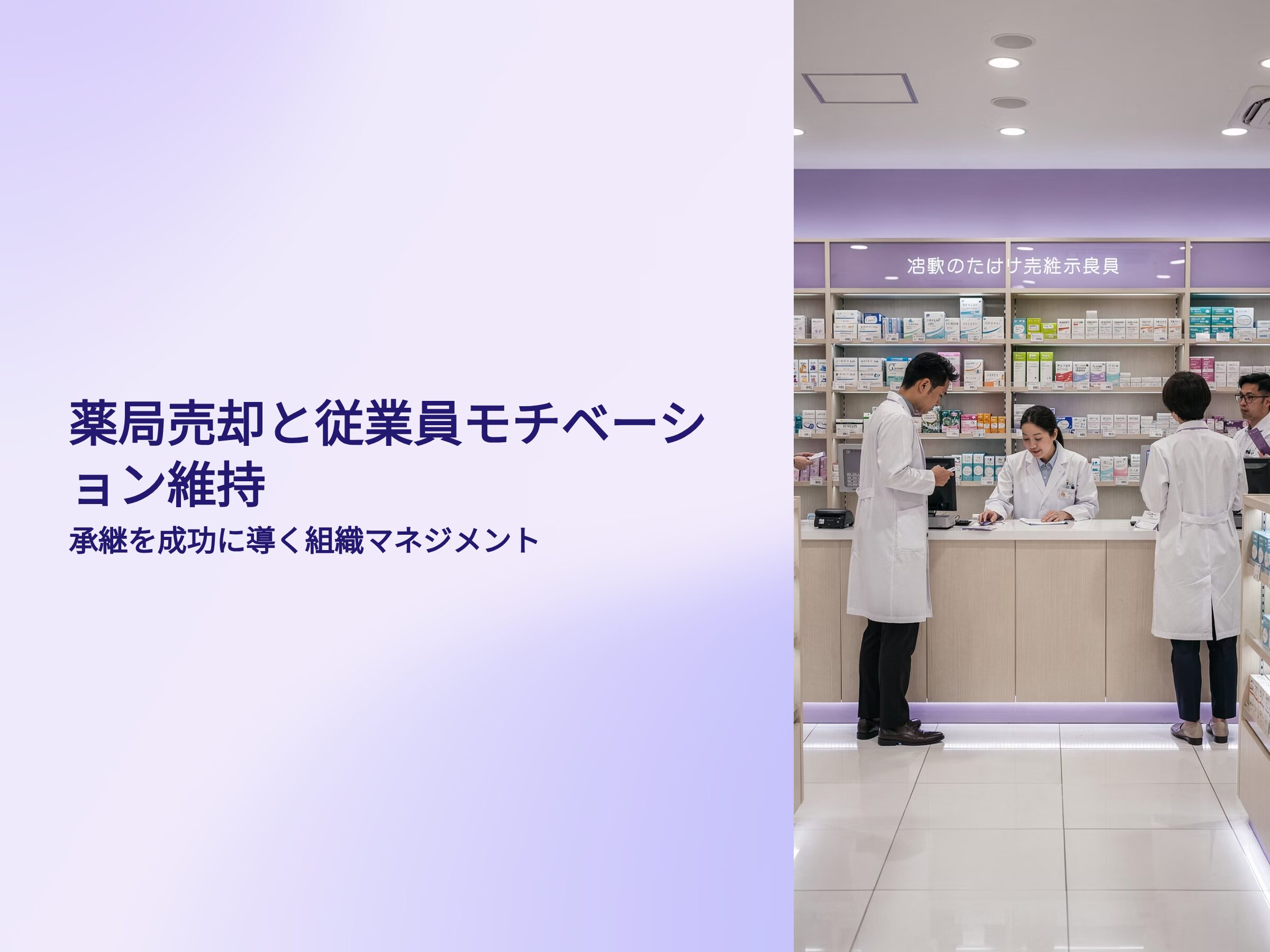 薬局売却と従業員モチベーション