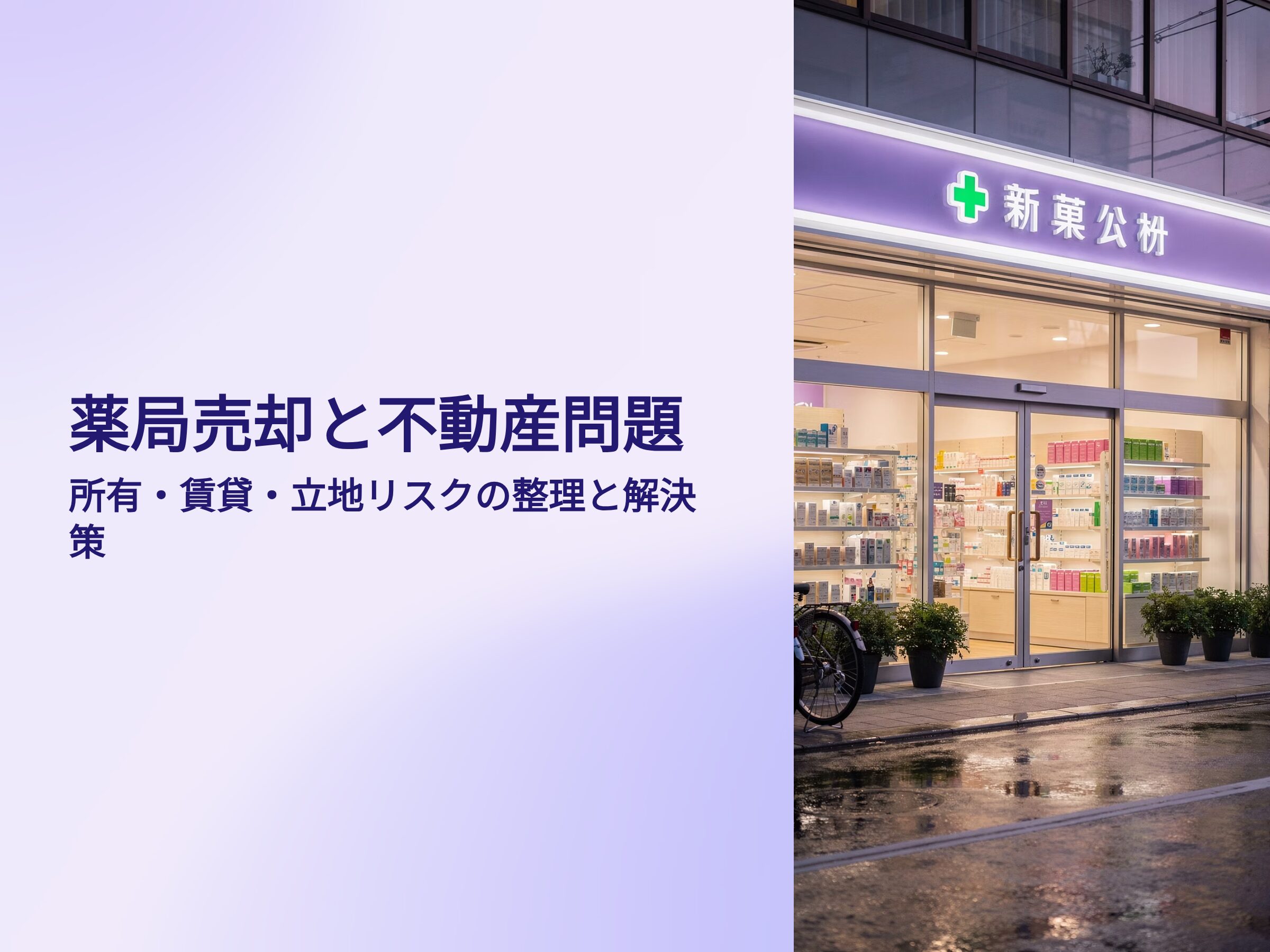 薬局売却と不動産問題