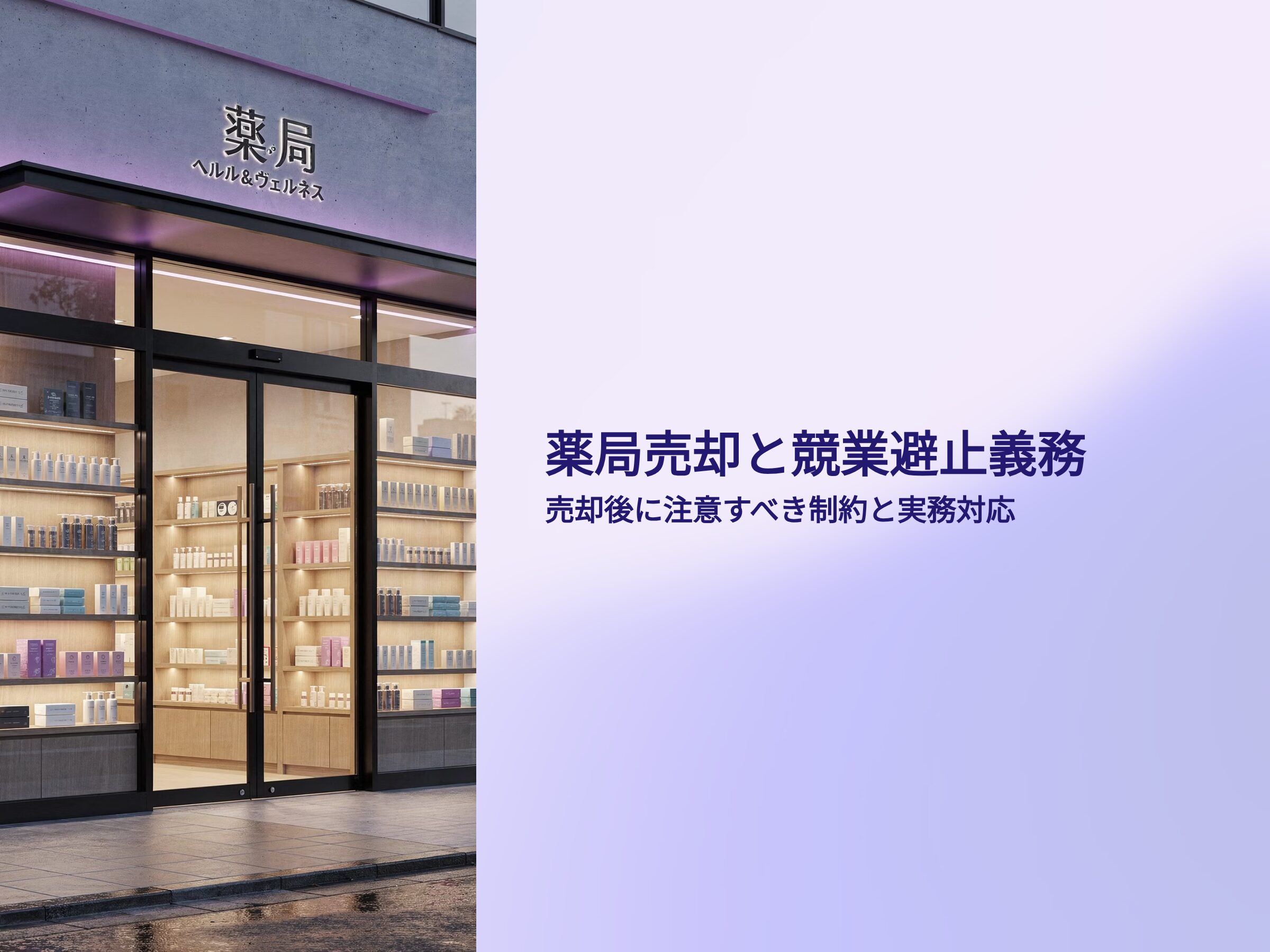 薬局売却と競業避止義務