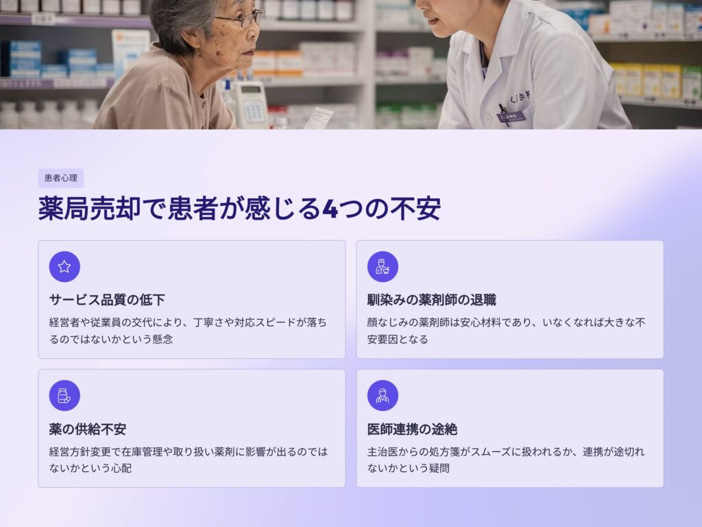 薬局売却における患者の不安