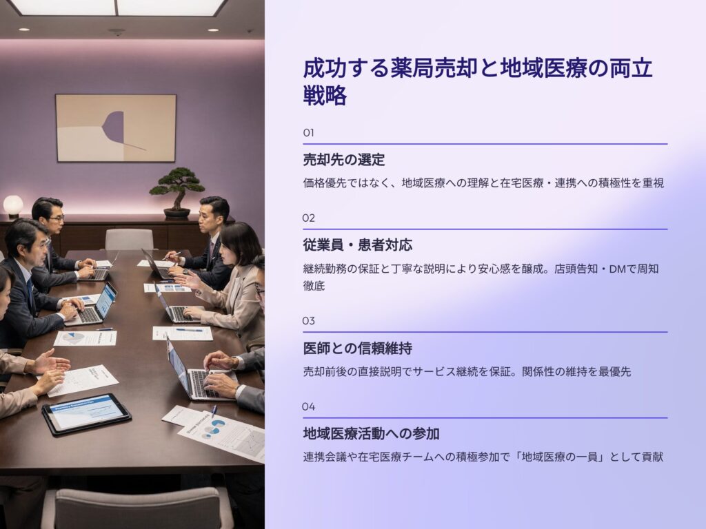 成功する薬局売却と地域医療の両立