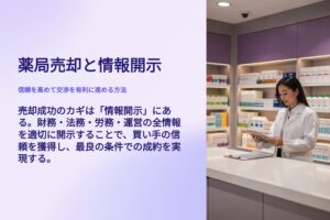 薬局売却と情報開示