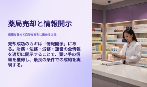 薬局売却と情報開示