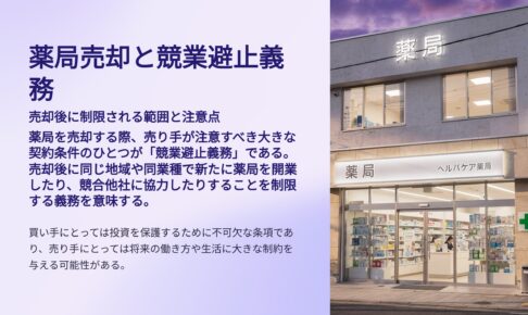 薬局売却と競業避止義務